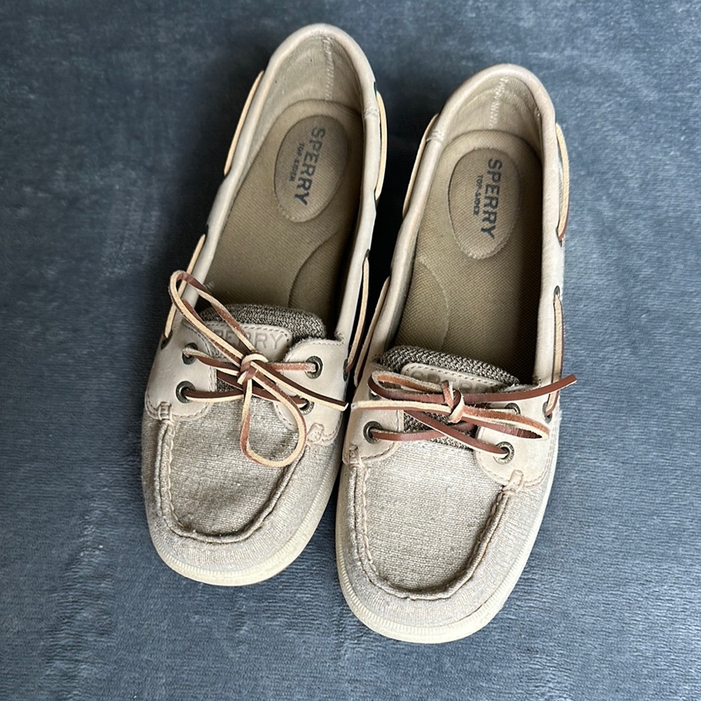 Sperry Light Tan Boat Shoes